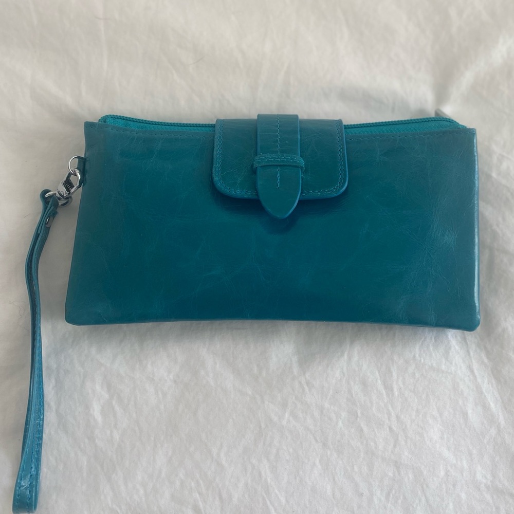 Vera Pelle Turquoise Wallet - from Milan, box included